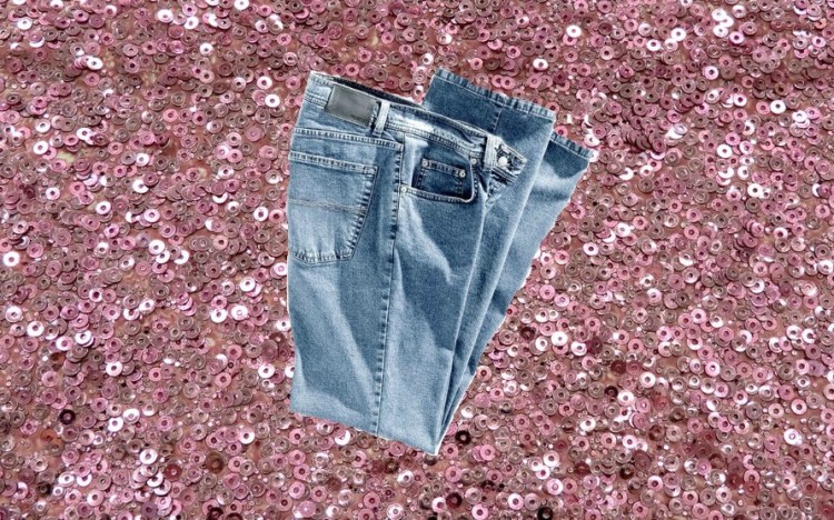 jeans and sequins